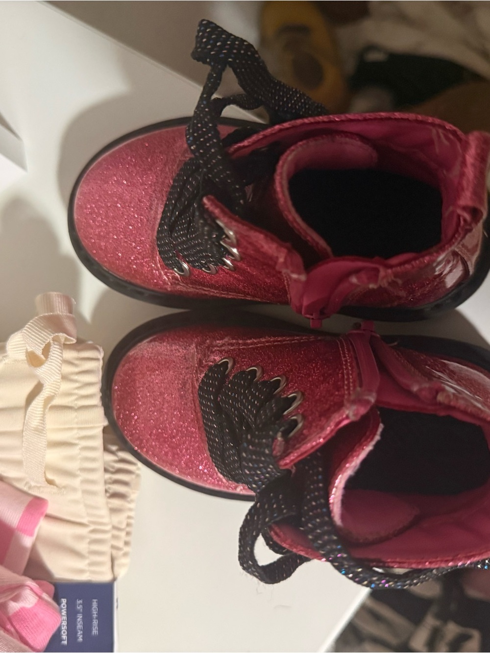 Kids Glitter Pink Ankle Boots - Stylish Toddler Shoes 5